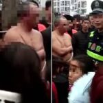 中国で愛人との浮気がばれて奥様ブチギレ…木にくくりつけの刑にされて街中が大騒ぎに…